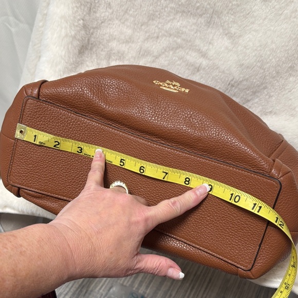 Coach Maya Tan Leather Shoulder Bag - Picture 8 of 16